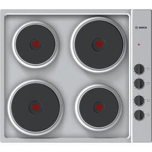 Table électrique 60 cm inox 4 foyers - Bosch Série 2 PEE689CA1