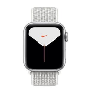 Apple Watch (Series 4) Septembre 2018 44 mm - Aluminium Gris - Bracelet Boucle Sport Argent