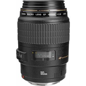 Obiettivo Canon EF 100mm f / 2.8 Macro SLR USM - Nero