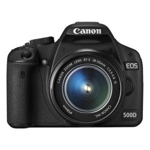Reflex - Canon Eos 500D - Black + EF-S 18-55mm f / 3.5-5.6 IS Lens + EF-S 55-250mm f / 4-5.6 IS Lens