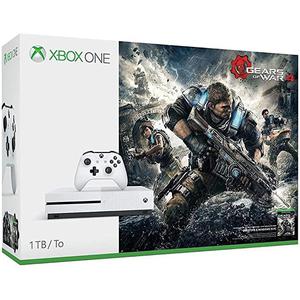 Console Microsoft Xbox One S 1 To + Gears of War 4 - Blanc