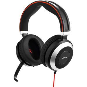 Jabra Evolve 80 Koptelefoon Geluidsdemper Microfoon - Zwart