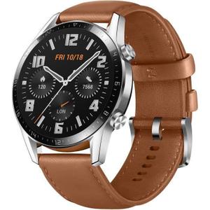 Montre Connectée Classique Cardio + GPS Huawei Watch GT 2 46mm - Marron