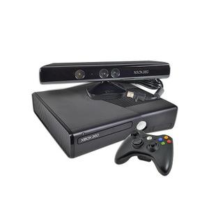 Konsole Microsoft Xbox 360 Slim 250 GB + Joystick + Kinect - Schwarz