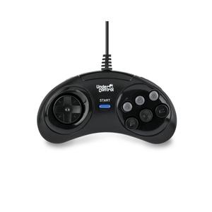 Manette filaire Under Control Mégadrive - Noir