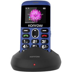 Konrow Senior Dual Sim - Blu- Compatibile Con Tutti Gli Operatori