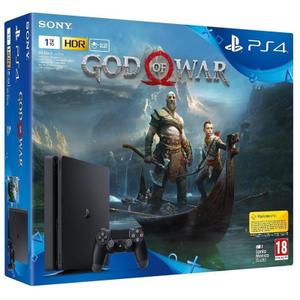 Consola Sony PlayStation 4 Slim 1TB + Controlador + Juego God of War - Negro