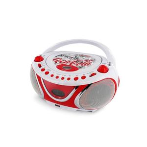 Radio CD Metronic Coca Cola Fresh- Blanc/Rouge