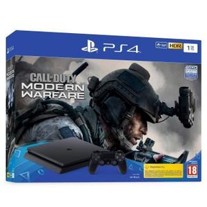 Konsole Sony PlayStation 4 Slim 1TB + 1 Joystick + Spiel Call of Duty: Modern Warfare - Schwarz