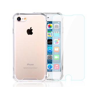 TPU- iPhone 7/8 + gehärtetes Glas