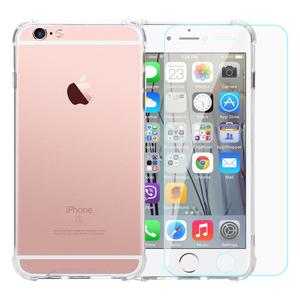 TPU- iPhone 6/6S + gehärtetes Glas