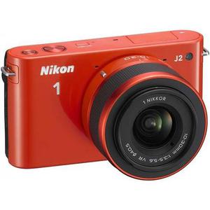 Hybride Nikon 1 J2 - Orange + Objectif Nikkor 10-30 mm - Orange