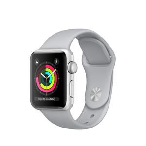 Apple Watch (Series 3) 38 mm - Aluminium Argent - Bracelet Sport Gris