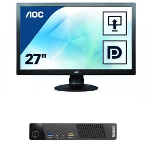 Lenovo ThinkCenter M93P Tiny 27" Core i5 3,2 GHz - SSD 256 GB - 8GB