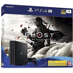 Console Sony PlayStation 4 Pro 1TB + Controller + videospel Ghost of Tsushima - Zwart