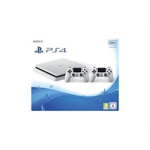 Console Sony PlayStation 4 Slim 500Go + 2 manette - Blanches