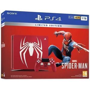 Wohnzimmer-Konsole Sony PlayStation 4 Slim 1 TB Limited Edition Marvel’s Spider-Man + Controller + Marvel's Spider-Man - Rot
