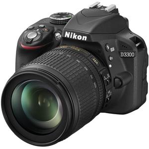 Reflex - Nikon D3300 - Schwarz+ Objektiv AF-S DX 18-105 mm VR