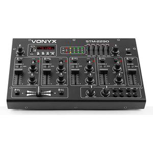 Geluidseffecten 8-kanaals DJ mixer PA Vonyx STM2290