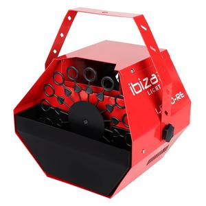 Machine à bulles 25W rouge Ibiza Light LBM10-RE