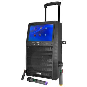 Enceinte autonome 12" 800W - Ecran TFT couleur 15" - BT + 2 Micros UHF + Tel - PORT-TFT12
