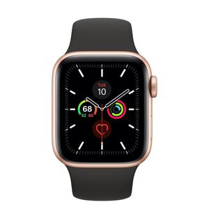 Apple Watch (Series 4) Septiembre 2018 40 mm - Aluminio Oro - Correa Deportiva Negro