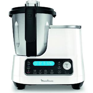 Robot Cuiseur Multifonction Moulinex Clickchef HF452110 - Acier/Blanc