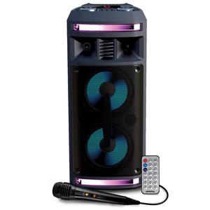 Enceinte Autonome - Pickering FX62 - 300W - USB SD Bluetooth / RADIO FM - 2x Boomer 16cm à LED RVB