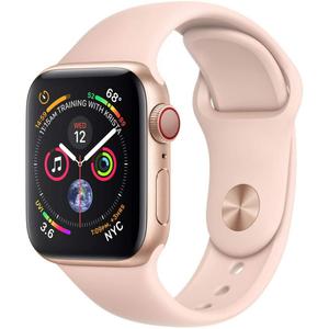 Apple Watch (Series 4) September 2018 40 mm - Aluminium Gold - Armband Sportarmband Sandrosa