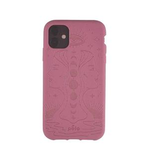 Coque Wallet écoresponsable, 100% biodégradable pour iPhone 11 - Cassis