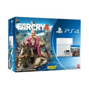 Console Plastation 4 500GB Weiß + far cry 4