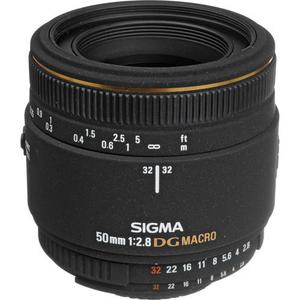 Objectif Sigma F 50 mm f/2.8 EX DG Macro - Monture Nikon - Noir