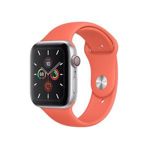 Apple Watch (Serie 5) Septembre 2019 44 mm - Aluminium Argent - Bracelet Sport Clémentine