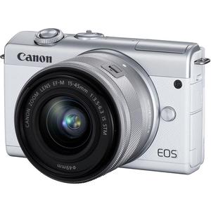 Hybride camera Canon EOS M200 - Wit + Lens Canon EF-M 15-45mm F3.5-6.3 IS STM