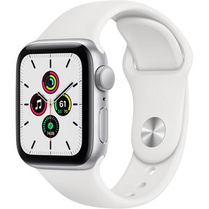 Apple Watch (Series 6) Septiembre 2020 40 mm - Aluminio Plata - Correa Deportiva Blanco