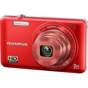 Compatto Olympus D-745 Rosso + Obiettivo Olympus Lens 5x Wide Optical Zoom 4.7-23.5 mm f/2.8-6.5