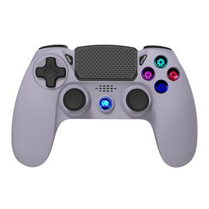 Manette Sans Fil Freaks And Geeks Ps4 Bicolore Grise Style Retro Ps1