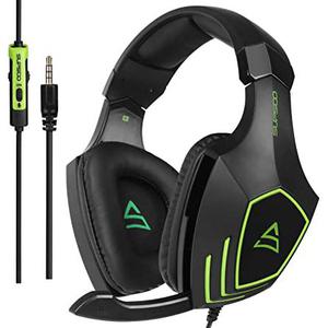 G820 Geluidsdemper Gaming Hoofdtelefoon - Microfoon Zwart/Groen