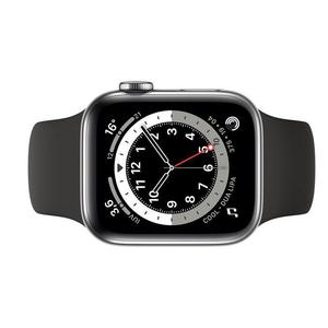 Apple Watch (Series 3) September 2017 38 mm - Aluminium Zilver - Armband Sport armband Zwart