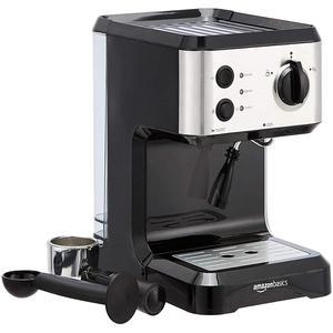 Espressomaschine Amazon Basics CM4677E-GS-BS