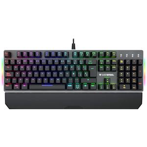 Clavier Oversteel QWERTY Espagnol rétroéclairé Titanium Red