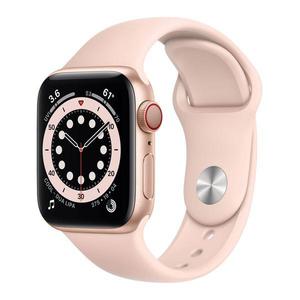 Apple Watch (Series 6) Σεπτέμβριος 2020 40mm - Αλουμίνιο Χρυσό - Αθλητισμός Ροζ άμμος