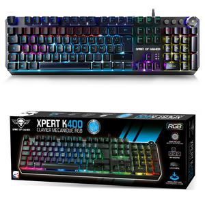 Clavier Spirit Of Gamer AZERTY Français rétroéclairé XPERT-K400