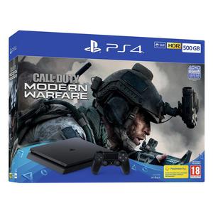 Konsoli Sony PlayStation 4 FAT 500GB +1 Ohjain + Call Of Duty Modern Warfare - Musta