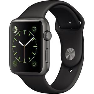 Apple Watch (Series 1) March 2015 42 - Aluminium Space gray - Sport loop Black