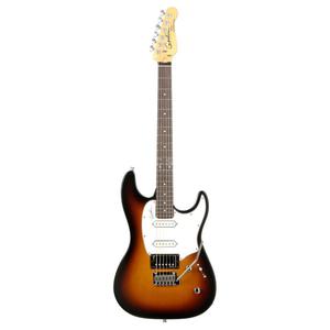Guitare électrique Godin Session Vintage Burst SG - Marron/Noir