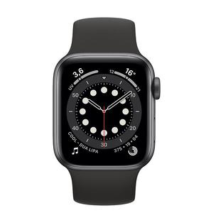 Apple Watch (Serie 6) Septembre 2020 40 mm - Aluminium Gris sidéral - Bracelet Sport Noir