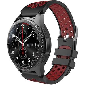 Montre Cardio GPS Gear S3 Frontier - Noir/Rouge