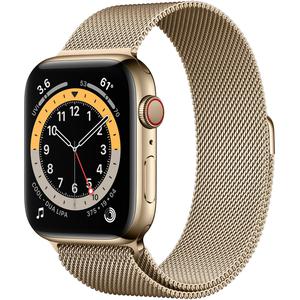 Apple Watch (Series 6) Septiembre 2020 40 mm - Acero inoxidable Oro - Correa Milanesa Oro