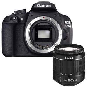 Reflex Canon EOS 1200D - Noir + Objectif Canon EF-S 18 55mm IS STM - Noir